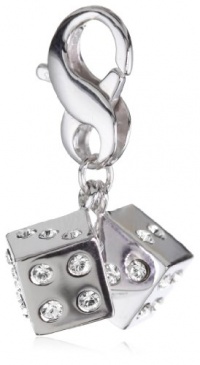 Carolee LUX Sterling Charms Sterling Silver Lucky Dice Charm Carolee LUX Sterling Charms Sterling Silver Lucky Dice Charm