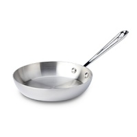 The French skillet features a large surface area and round sides that superlatively retain heat while preventing spattering. Handcrafted of American-made steel in Pennsylvania-as it has been for four decades-it is ideal for searing, browning and pan-frying everything from meats to eggs. The French skillet features a large surface area and round sides that superlatively retain heat while preventing spattering. Handcrafted of American-made steel in Pennsylvania-as it has been for four decades-it is ideal for searing, browning and pan-frying everything from meats to eggs.