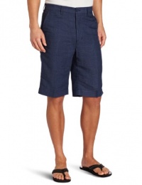 Cubavera Men's Flat Front Linen Blend Yarn Dyed Plaid Short Cubavera Men's Flat Front Linen Blend Yarn Dyed Plaid Short
