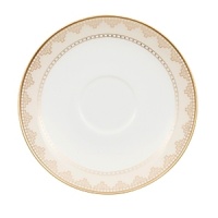 The Samarkand bone china collection by Villeroy & Boch combines stylish, exotic elements with timeless elegance. Precious golden bands and chains decorate this pure white bone china pattern. Warm ivory tones add a harmonious touch. Mix and match with coordinating Mosaic-designed pieces for a look that is truly your own. The Samarkand bone china collection by Villeroy & Boch combines stylish, exotic elements with timeless elegance. Precious golden bands and chains decorate this pure white bone china pattern. Warm ivory tones add a harmonious touch. Mix and match with coordinating Mosaic-designed pieces for a look that is truly your own.