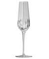 Equal parts modern splendor and classic beauty, the Equinox grande flute from Reed & Barton enhances formal tables with impeccable crystal shine. A rounded bowl encircled with deep faceted cuts reflects light from the sun, chandelier or candles on a slender, simply elegant stem.