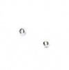 Solid 14k White 2mm Polished Ball Post Stud Earrings - JewelryWeb