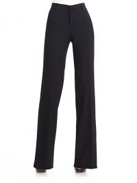 THE LOOKFlat frontNarrow waistband with belt loopsFront zipperBack waist dartsStraight-leg styleTHE FITRise, about 8Inseam, about 37THE MATERIALSilkFully linedCARE & ORIGINDry cleanMade in ItalyModel shown is 5'10 (177cm) wearing US size 4. THE LOOKFlat frontNarrow waistband with belt loopsFront zipperBack waist dartsStraight-leg styleTHE FITRise, about 8Inseam, about 37THE MATERIALSilkFully linedCARE & ORIGINDry cleanMade in ItalyModel shown is 5'10 (177cm) wearing US size 4.