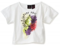 Baby Phat - Kids Girls 2-6x Glitter Tee, White, 4T