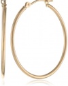 Klassics 10k Gold Polished Hoop Earrings, (1.1 Diameter)
