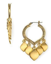 Gleaming gold jewels are key this season, and Lauren Ralph Lauren's teardrop hoop earrings make a subtle and sophisticated nod to the trend. Gleaming gold jewels are key this season, and Lauren Ralph Lauren's teardrop hoop earrings make a subtle and sophisticated nod to the trend.
