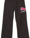 Puma - Kids Girls 2-6x Sequin Cat Pant, Dark Gray, 6