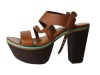 Rag & Bone Womens Newport Leather Cork Platform SandaLS