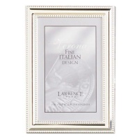 Lawrence Frames Metal Picture Frame Silver-Plate with Delicate Beading, 4 by 6-Inch Lawrence Frames Metal Picture Frame Silver-Plate with Delicate Beading, 4 by 6-Inch