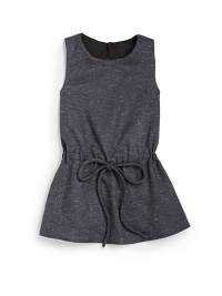 THE LOOKSleevelessDrawstring at waistKeyhole back with button closureTHE MATERIAL60% wool/40% polyesterFully linedCARE & ORIGINHand washImported THE LOOKSleevelessDrawstring at waistKeyhole back with button closureTHE MATERIAL60% wool/40% polyesterFully linedCARE & ORIGINHand washImported