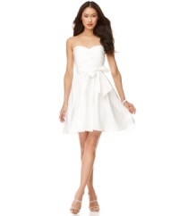 This sweet cotton dress by Calvin Klein is the solution to so many special occasion dress dilemmas. A classic A-line and pretty self-tie bow belt make it an easy, elegant option. This sweet cotton dress by Calvin Klein is the solution to so many special occasion dress dilemmas. A classic A-line and pretty self-tie bow belt make it an easy, elegant option.