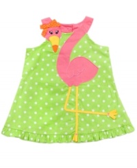 Stick your neck out. Prepare for everyone gawking at her when she's in this quirky dress from Rare Editions. Stick your neck out. Prepare for everyone gawking at her when she's in this quirky dress from Rare Editions.
