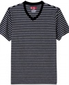 Keep style simple with stripes and this v-neck t-shirt from Alfani Red.