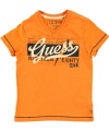 Guess Ei8hty-1 T-Shirt (Sizes 8 - 20) - orange, 12/14