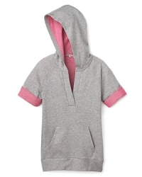 We love the details in this cute hoodie from Splendid: split v-neckline, contrast lining that peeks out at the hood and banded short sleeves. We love the details in this cute hoodie from Splendid: split v-neckline, contrast lining that peeks out at the hood and banded short sleeves.