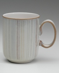 Simply adorned with rustic stencil stripes, this dinnerware pattern invites cheer to every meal. Coordinates with solid Mist pieces for a beautifully layered table. Holds 10.5 oz. Simply adorned with rustic stencil stripes, this dinnerware pattern invites cheer to every meal. Coordinates with solid Mist pieces for a beautifully layered table. Holds 10.5 oz.