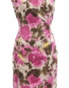 Jones New York Blossom Multi Scoop Neck Cap Sleeve Sheath Dress 6