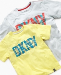 Go graphic. Build up his casually cool style with this t-shirt from DKNY. Go graphic. Build up his casually cool style with this t-shirt from DKNY.