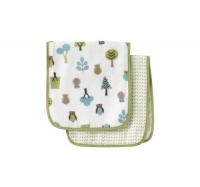 DwellStudio Muslin Burp Cloth Set, Owls DwellStudio Muslin Burp Cloth Set, Owls