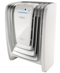 Just breathe. It's that simple with this powerful purifier, which uses 3 stages of filtration to reduce odors, capture pollutants and freshen up your surroundings. Capturing 99.97% of dust & allergens, this welcome guest boasts an ultra-quiet operation at all five speeds. 5-year warranty. Just breathe. It's that simple with this powerful purifier, which uses 3 stages of filtration to reduce odors, capture pollutants and freshen up your surroundings. Capturing 99.97% of dust & allergens, this welcome guest boasts an ultra-quiet operation at all five speeds. 5-year warranty.
