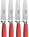 Ginsu Sofuto Series Japanese 420J2 Stainless Steel 4-Piece Coral Style Steak Knife Set 5828