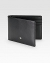Sleek wallet made of luxurious leather, fully lined with six credit card slots.One bill compartmentSix credit card slotsLeather4½W x 3¾HMade in Italy