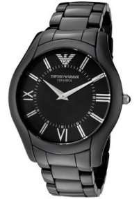 Emporio Armani AR1440 Men's Super Slim Black Dial Black Ceramic Emporio Armani AR1440 Men's Super Slim Black Dial Black Ceramic