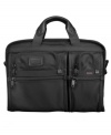 : This slim portfolio-style briefcase is perfect for lighter workload days, or carrying into a meeting or presentation. Made from Tumi's signature ballistic nylon it features enough room for everything you need for your on-the-go lifestyle.