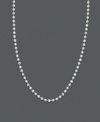 Showcasing a pendant or shining alone, this versatile bead chain crafted from 14k white gold is always picture perfect. Adjustable. Approximate length: 16-20 inches.