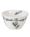 Let this hand-painted Rose dessert bowl add to the romantic look of your dinner table. Whether for a fine or casual occasion, mix and match these Edie Rose by Rachel Bilson dinnerware pieces to create your own tabletop bouquet.