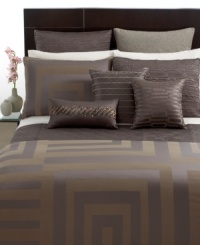 Contemporary quilting perfect for the digital age. Hotel Collection's Columns quilted European sham is decidedly modern with a linear design and lustrous sheen. Zipper closure. Contemporary quilting perfect for the digital age. Hotel Collection's Columns quilted European sham is decidedly modern with a linear design and lustrous sheen. Zipper closure.