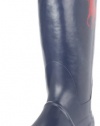 Polo By Ralph Lauren Proprietor Larger Pony Rainboot (Toddler/Little Kid/Big Kid),Navy/Red,11 M US Little Kid