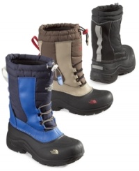Perfect for the most active little explorers, these Alpenglow boots from The North Face feature durable protection from the elements. Perfect for the most active little explorers, these Alpenglow boots from The North Face feature durable protection from the elements.