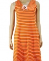 Lauren by Ralph Lauren Women's Sleeveless Tie Up V-Neck Casual Dress Orange-Medium
