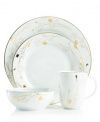 Charter Club Grand Buffet Silhouette Gold 4 Piece Place Setting