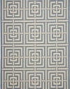 Safavieh Courtyard Collection CY6937-23 Blue and Ivory Indoor/Outdoor Area Rug, 9-Feet by 12-Feet 6-Inch