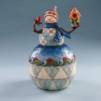 Jim Shore Heartwood Creek from Enesco Classic Snowman with Bird 7.75 IN Jim Shore Heartwood Creek from Enesco Classic Snowman with Bird 7.75 IN
