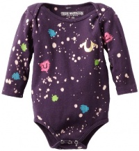 True Religion Baby-Girls Infant Splatter Paint Onsie, Eggplant, 12-18 Months True Religion Baby-Girls Infant Splatter Paint Onsie, Eggplant, 12-18 Months
