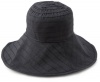 San Diego Hat Company Women's Ribbon Large Brim Floppy Hat, Black, One Size