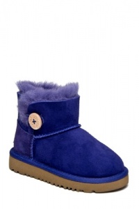 UGG Australia Girl's Mini Bailey Button 10,BLUEBERRY UGG Australia Girl's Mini Bailey Button 10,BLUEBERRY