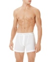 Two pack boxer briefs set. Classic fit boxer briefs with seamless sides. Double button functional fly.