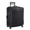 An ideal travel bag for extended trips, this 27 expandable rolling spinner offers more packing capacity on demand. Spacious main compartment allows bag to be organized with incredible ease. Wide nylon garment securing panels keep clothes in place, minimizing wrinkles. Four double-swivel wheels allow 360° navigation. Tuff-lite fabric is strong, lightweight and abrasion resistant.