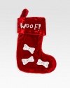 EXCLUSIVELY AT SAKS.COM. Treat your four-legged pet to this velvet stocking handcrafted just for him, from renowned designer Sudha Pennathur. HandcraftedVelvet with bead embroidery and rayon cord trim7½L X 5½WDry cleanImported