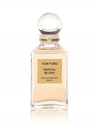 Mesmerizing. Exotic. Mysterious. Tom Ford Santal Blush is a mesmerizing, spicy wood oriental. A textured fusion of creamy sandalwood and exotic eastern spices is enhanced with intoxicating florals and sumptuous woods to create soft, naked glamour with a mysterious spirit of modern earthiness. Its nude juice and blush colored packaging are as sensual as a beautifully contoured nude face. Mesmerizing. Exotic. Mysterious. Tom Ford Santal Blush is a mesmerizing, spicy wood oriental. A textured fusion of creamy sandalwood and exotic eastern spices is enhanced with intoxicating florals and sumptuous woods to create soft, naked glamour with a mysterious spirit of modern earthiness. Its nude juice and blush colored packaging are as sensual as a beautifully contoured nude face.