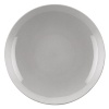 Accented with tonal contrast banding, this plate is modern and sleek. Urban luxury at its most elemental.