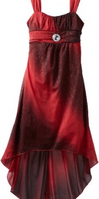 Ruby Rox Kids Girls 7-16 Mesh Glitter Dress, Red, Small Ruby Rox Kids Girls 7-16 Mesh Glitter Dress, Red, Small