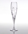 Graceful leaves energetically swirl on the Marquis by Waterford Caelyn crystal stemware collection for a pas de deux between whimsy and refinement. Break out the bubbly in style with this tall, graceful flute.