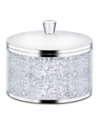 Something to treasure. With a faceted crystal lid, shimmering chatons and silvertone metal accents, the Crystalline jewelry box from Swarovski is a beautiful place to store precious jewelry, trinkets, coins and more. Something to treasure. With a faceted crystal lid, shimmering chatons and silvertone metal accents, the Crystalline jewelry box from Swarovski is a beautiful place to store precious jewelry, trinkets, coins and more.