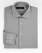 Heritage gingham checks crafted with a classic fit in two-ply 100's cotton. Buttonfront Spread collar Cotton; machine wash Imported