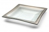 Annieglass Roman Antique Square Bowl, Platinum